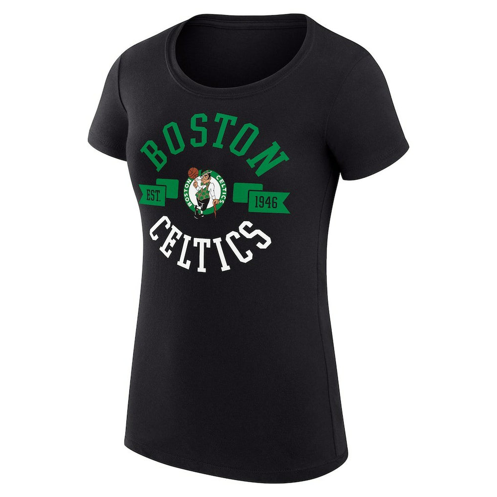 Boston Celtics G-III 4Her by Carl Banks Women's Super-Slim Fit Lightweight Large City Logo T-Shirt