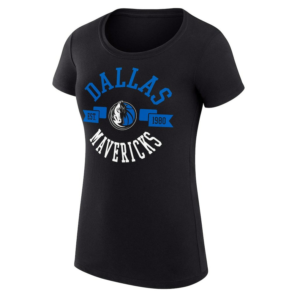 Dallas Mavericks G-III 4Her by Carl Banks Women's Super-Slim Fit Lightweight Large City Logo T-Shirt sale