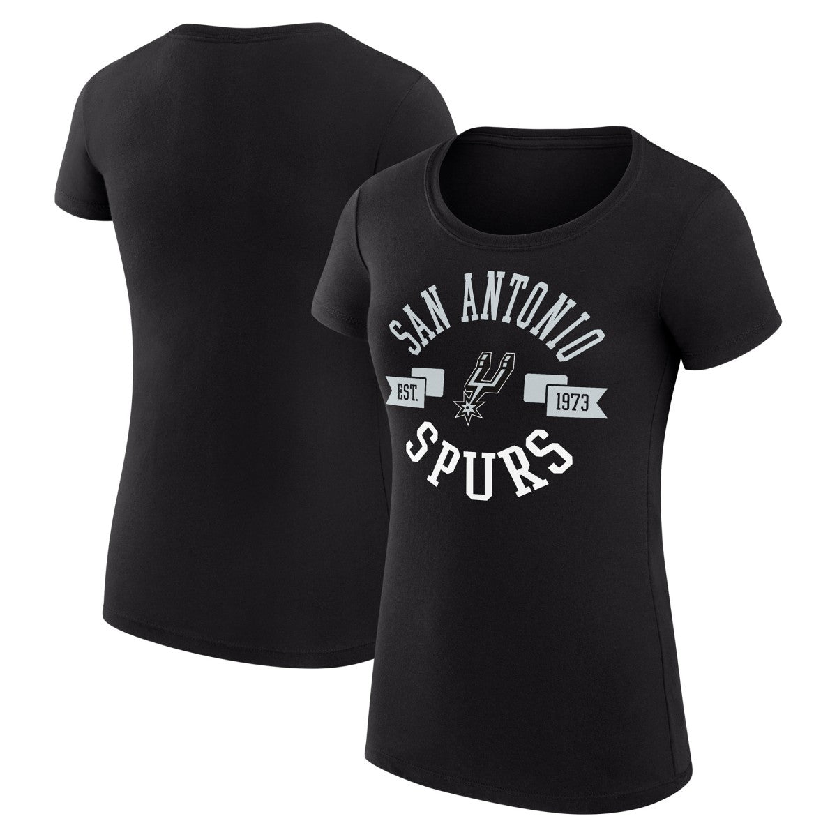 San Antonio Spurs G-III 4Her by Carl Banks Women's Super-Slim Fit Lightweight Large City Logo T-Shirt