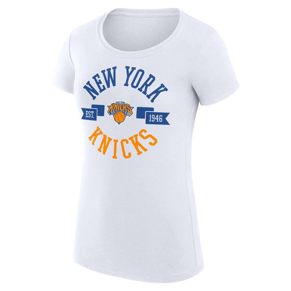 New York Knicks G-III 4Her by Carl Banks Women's Super-Slim Fit Lightweight Large City Logo T-Shirt
