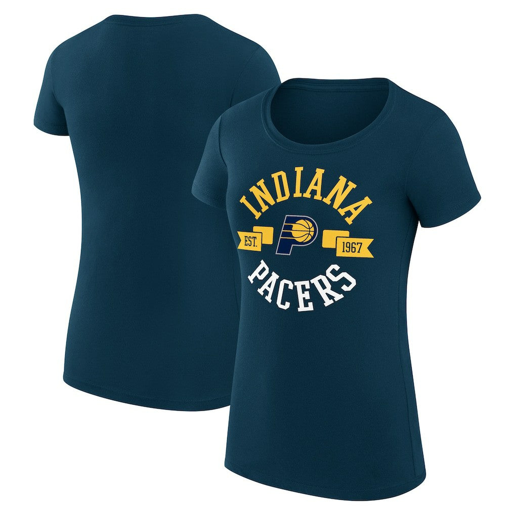 Indiana Pacers G-III 4Her by Carl Banks Women's Super-Slim Fit Lightweight Large City Logo T-Shirt