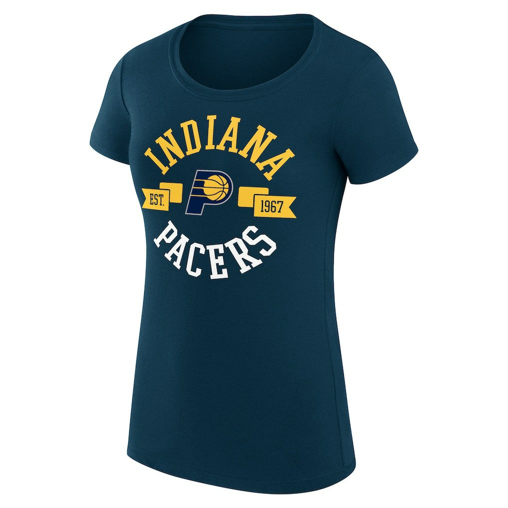 Indiana Pacers G-III 4Her by Carl Banks Women's Super-Slim Fit Lightweight Large City Logo T-Shirt
