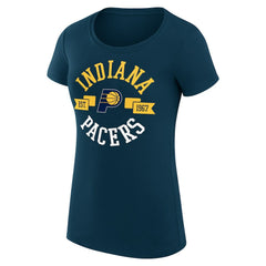 Indiana Pacers G-III 4Her by Carl Banks Women's Super-Slim Fit Lightweight Large City Logo T-Shirt