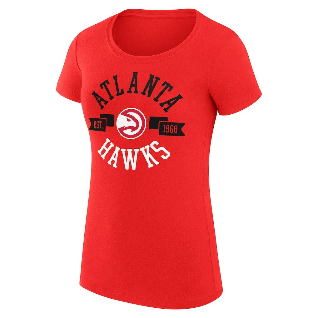 Atlanta Hawks G-III 4Her by Carl Banks Women's Super-Slim Fit Lightweight Large City Logo T-Shirt