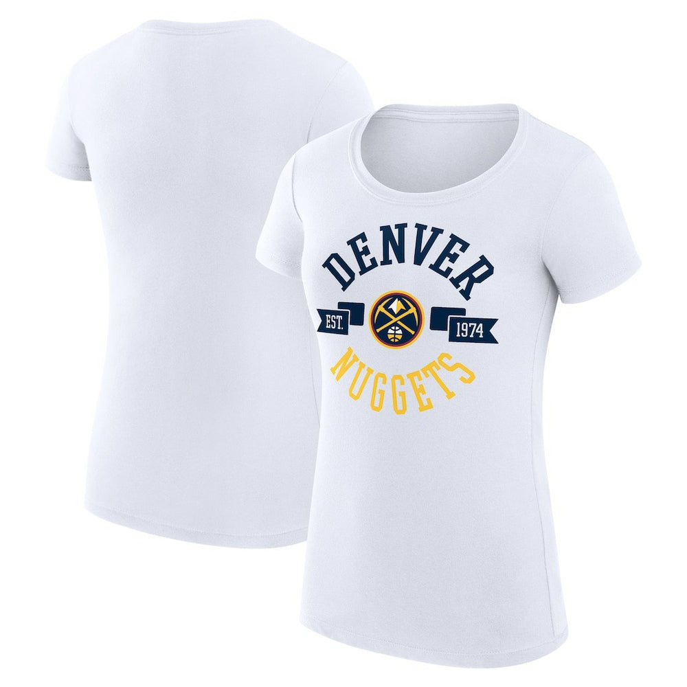 Denver Nuggets G-III 4Her by Carl Banks Women's Super-Slim Fit Lightweight Large City Logo T-Shirt sale