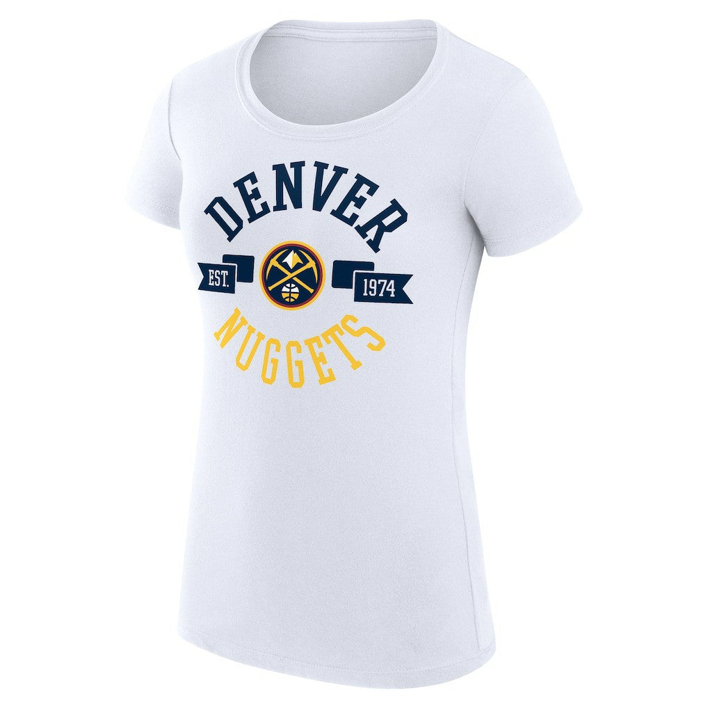 Denver Nuggets G-III 4Her by Carl Banks Women's Super-Slim Fit Lightweight Large City Logo T-Shirt sale