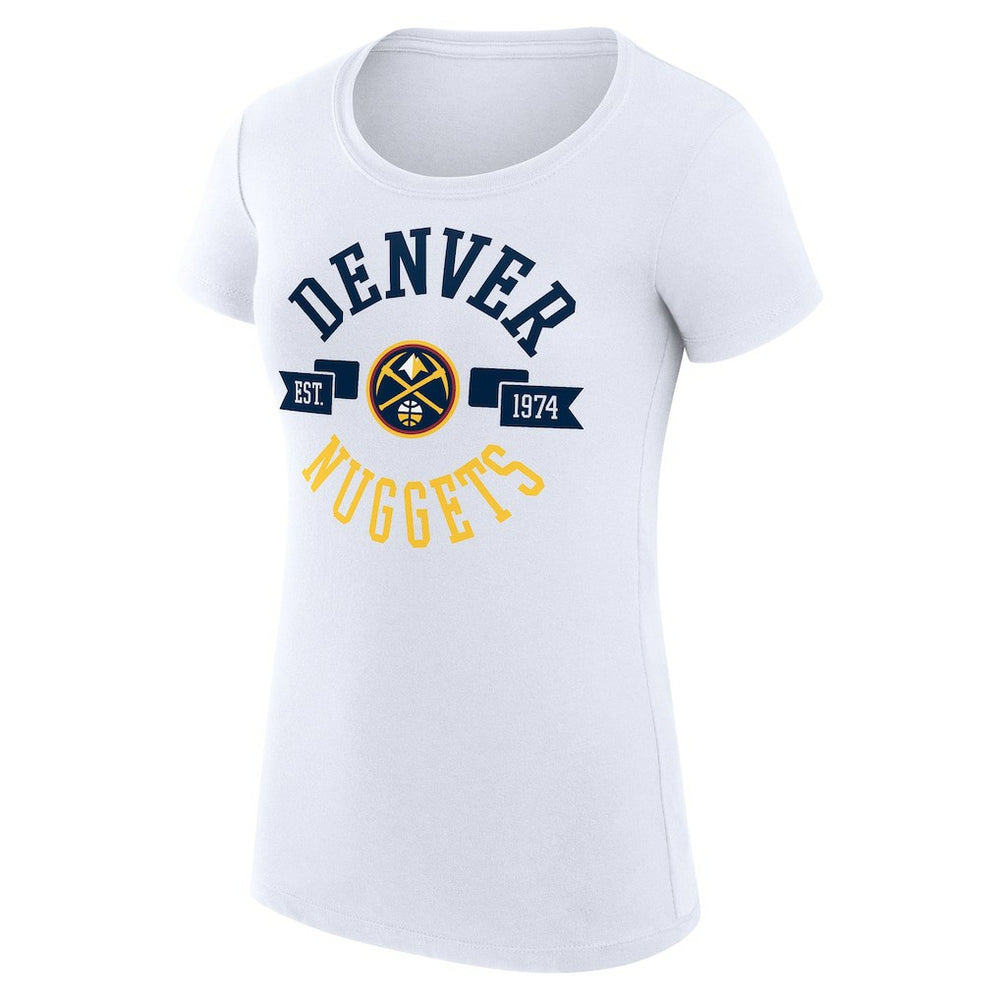 Denver Nuggets G-III 4Her by Carl Banks Women's Super-Slim Fit Lightweight Large City Logo T-Shirt sale