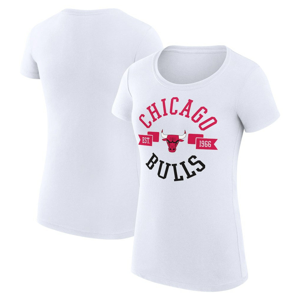 Chicago Bulls G-III 4Her by Carl Banks Women's Super-Slim Fit Lightweight Large City Logo T-Shirt sale