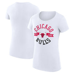 Chicago Bulls G-III 4Her by Carl Banks Women's Super-Slim Fit Lightweight Large City Logo T-Shirt sale