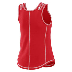 Red Atlanta Braves WEAR by Erin Andrews Women's Contrast Stitch Tank Top