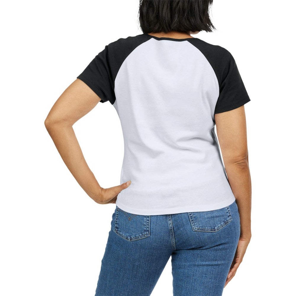 White/Black San Francisco Giants WEAR by Erin Andrews Women's Fitted Henley Raglan T-Shirt