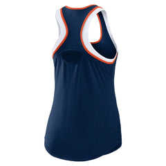 Navy Houston Astros WEAR by Erin Andrews Women's Colorblock Racerback Tank Top