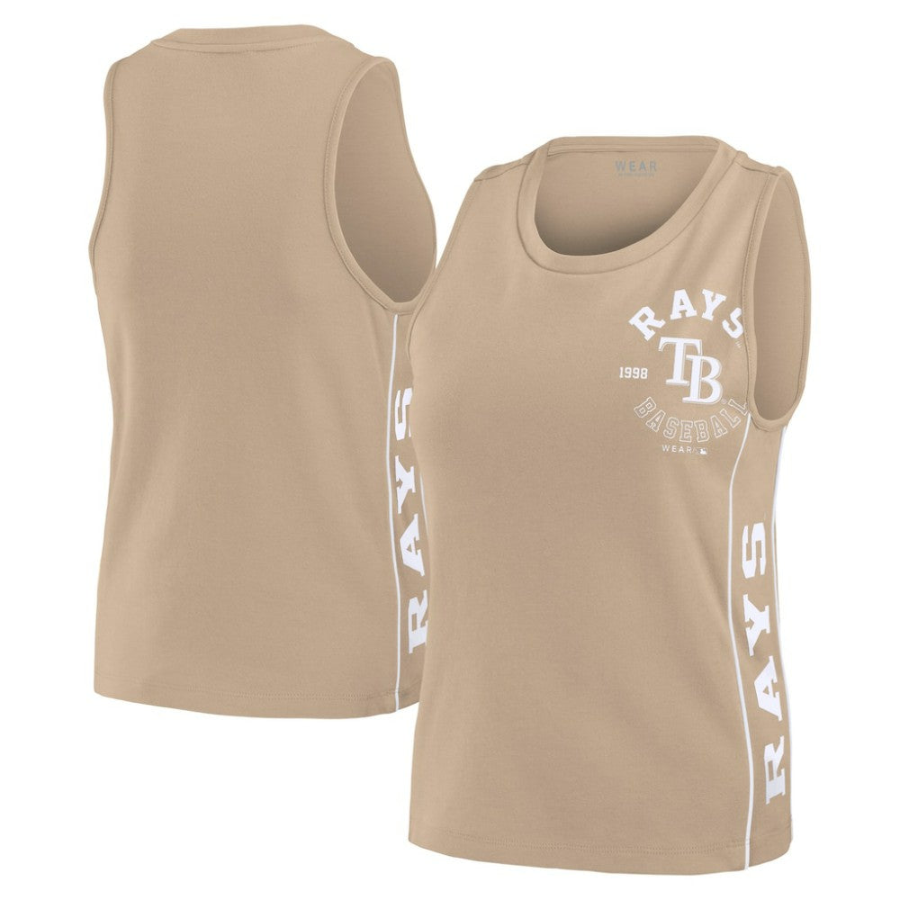 Tan Tampa Bay Rays WEAR by Erin Andrews Women's Tonal Tank Top