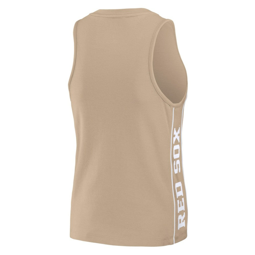 Tan Boston Red Sox WEAR by Erin Andrews Women's Tonal Tank Top