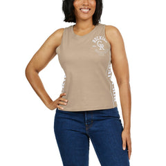 Tan Colorado Rockies WEAR by Erin Andrews Women's Tonal Tank Top