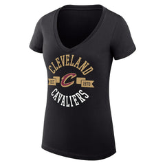 Cleveland Cavaliers G-III 4Her by Carl Banks Women's Super-Slim Fit Lightweight Large City Logo V-Neck T-Shirt sale