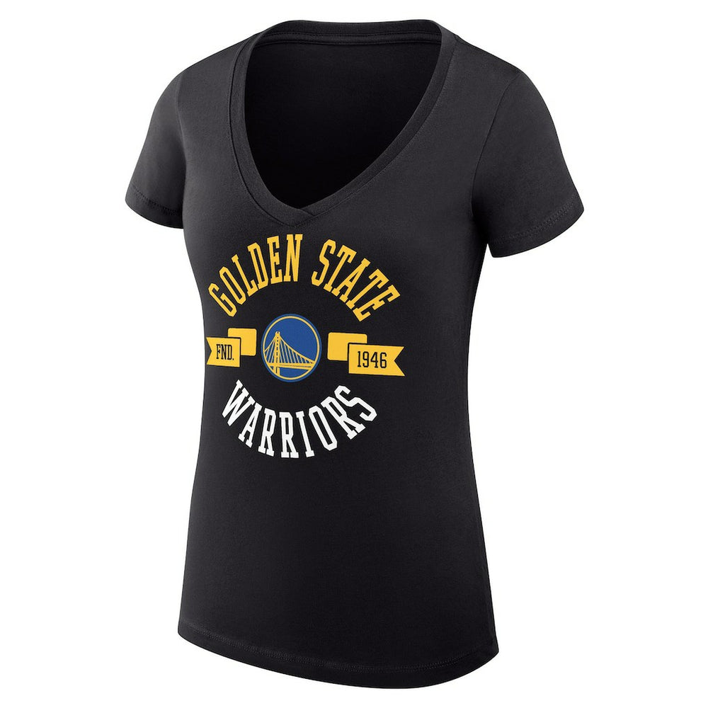 Golden State Warriors G-III 4Her by Carl Banks Women's Super-Slim Fit Lightweight Large City Logo V-Neck T-Shirt sale