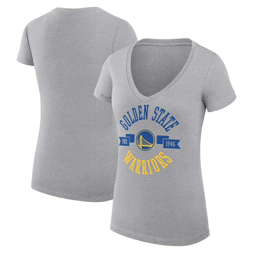 Golden State Warriors G-III 4Her by Carl Banks Women's Super-Slim Fit Lightweight Large City Logo V-Neck T-Shirt sale