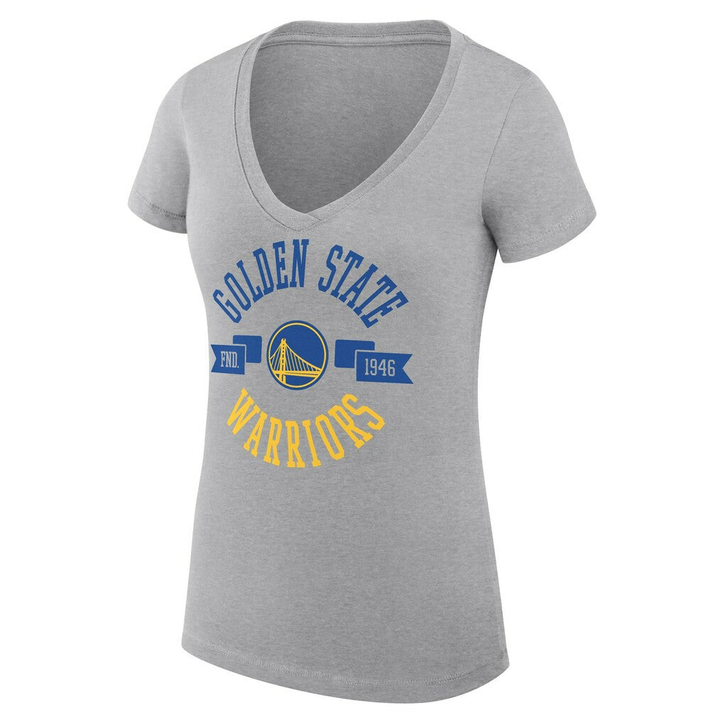 Golden State Warriors G-III 4Her by Carl Banks Women's Super-Slim Fit Lightweight Large City Logo V-Neck T-Shirt sale