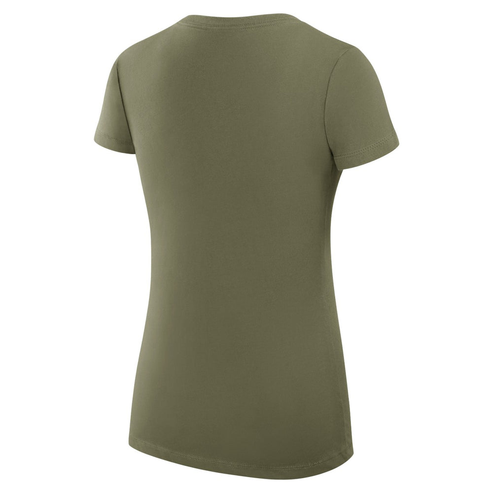 Milwaukee Bucks G-III 4Her by Carl Banks Women's Super-Slim Fit Lightweight Large City Logo V-Neck T-Shirt
