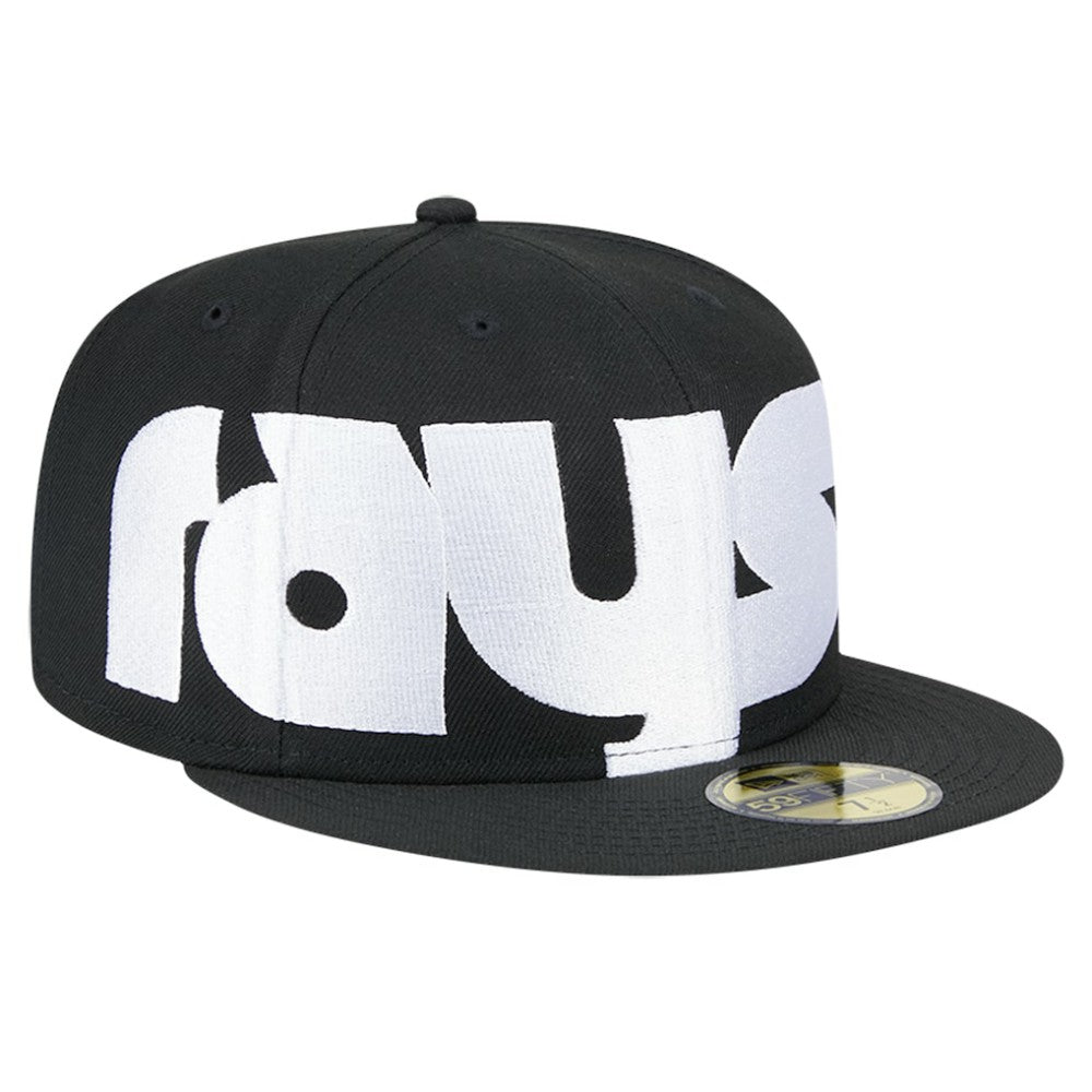 Black Tampa Bay Rays New Era Checkered Undervisor 59FIFTY Fitted Hat