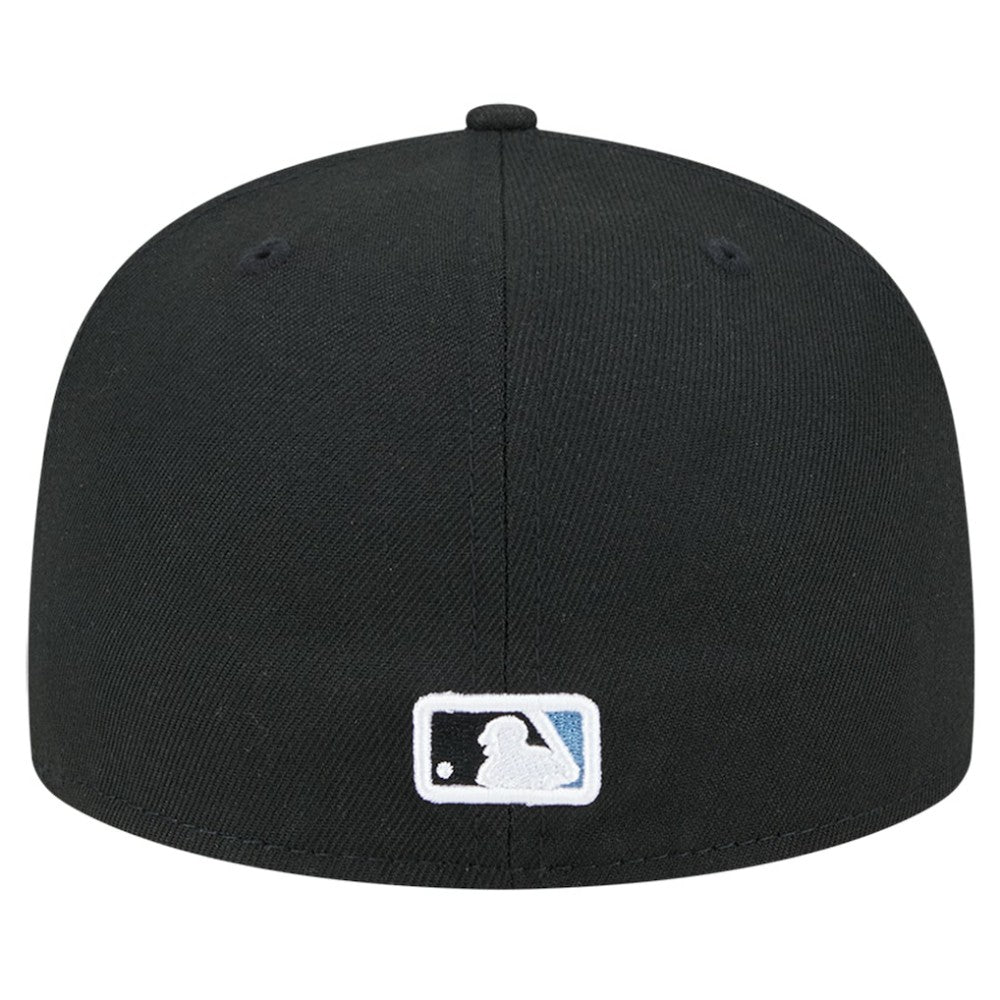 Black Tampa Bay Rays New Era Checkered Undervisor 59FIFTY Fitted Hat