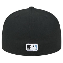 Black Tampa Bay Rays New Era Checkered Undervisor 59FIFTY Fitted Hat