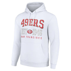 Starter Unisex Throwback Logo Pullover Hoodie - San Francisco 49ers Hoodies