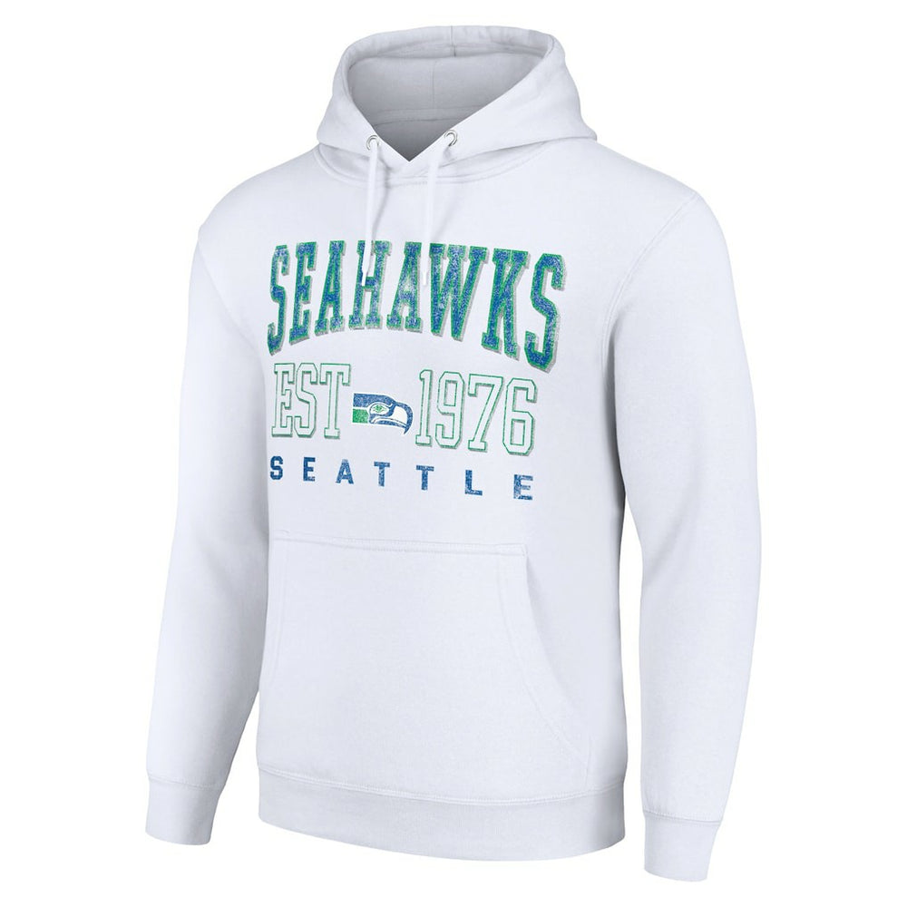 Starter Unisex Throwback Logo Pullover Hoodie - Seattle Seahawks Hoodies
