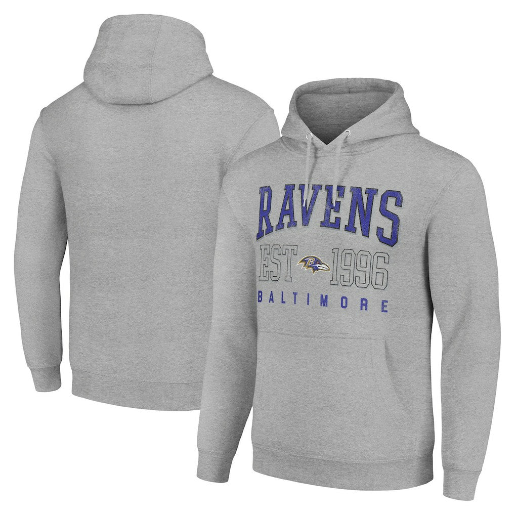 Starter Unisex Throwback Logo Pullover Hoodie - Baltimore Ravens Hoodies