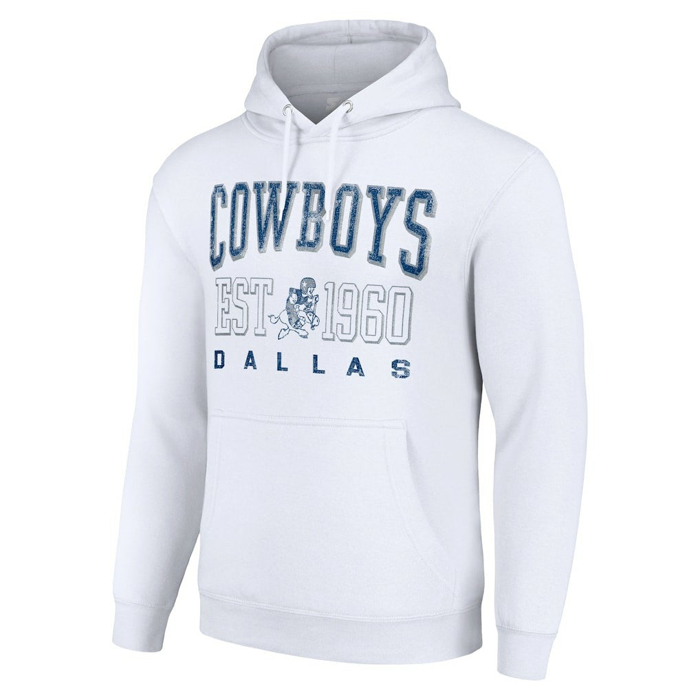 Starter Unisex Throwback Logo Pullover Hoodie - Dallas Cowboys Hoodies