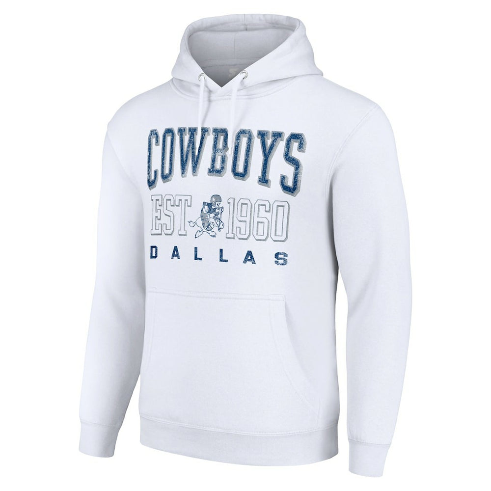 Starter Unisex Throwback Logo Pullover Hoodie - Dallas Cowboys Hoodies
