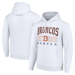 Starter Unisex Throwback Logo Pullover Hoodie - Denver Broncos Hoodies