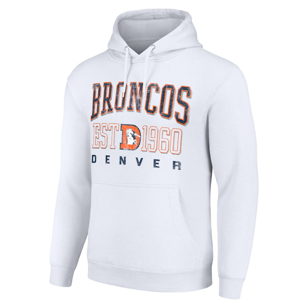 Starter Unisex Throwback Logo Pullover Hoodie - Denver Broncos Hoodies