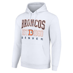 Starter Unisex Throwback Logo Pullover Hoodie - Denver Broncos Hoodies