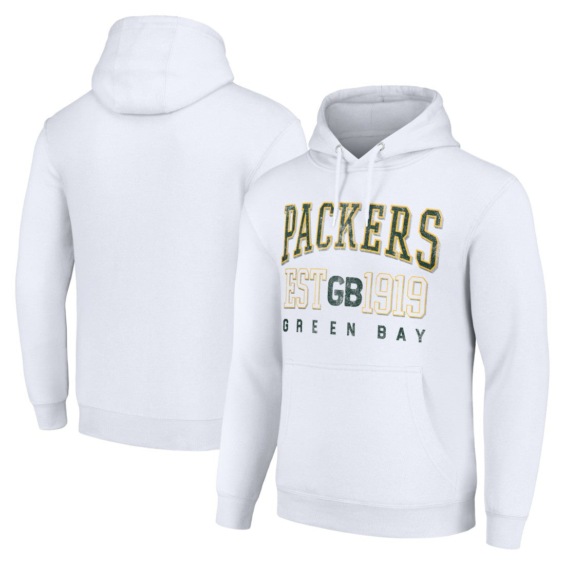 Starter Unisex Throwback Logo Pullover Hoodie - Green Bay Packers Hoodies
