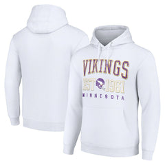 Starter Unisex Throwback Logo Pullover Hoodie - Minnesota Vikings Hoodies