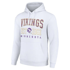 Starter Unisex Throwback Logo Pullover Hoodie - Minnesota Vikings Hoodies