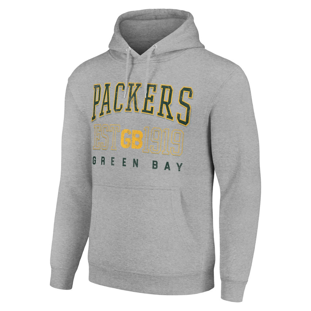 Starter Unisex Throwback Logo Pullover Hoodie - Green Bay Packers Hoodies