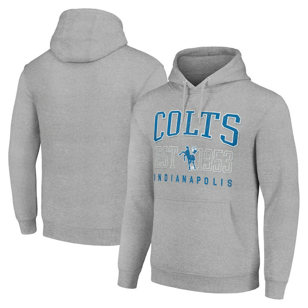 Starter Unisex Throwback Logo Pullover Hoodie - Indianapolis Colts Hoodies