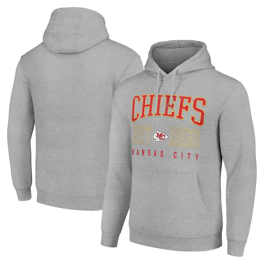 Starter Unisex Throwback Logo Pullover Hoodie - Kansas City Chiefs Hoodies