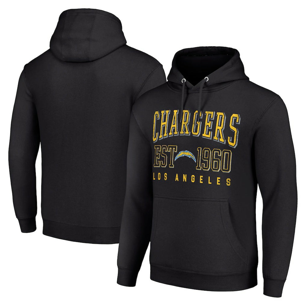 Starter Unisex Throwback Logo Pullover Hoodie - Los Angeles Chargers Hoodies