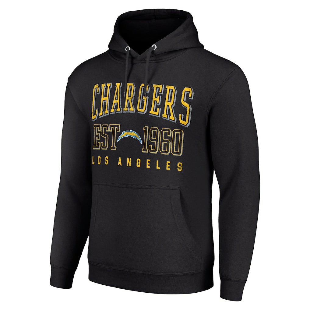 Starter Unisex Throwback Logo Pullover Hoodie - Los Angeles Chargers Hoodies