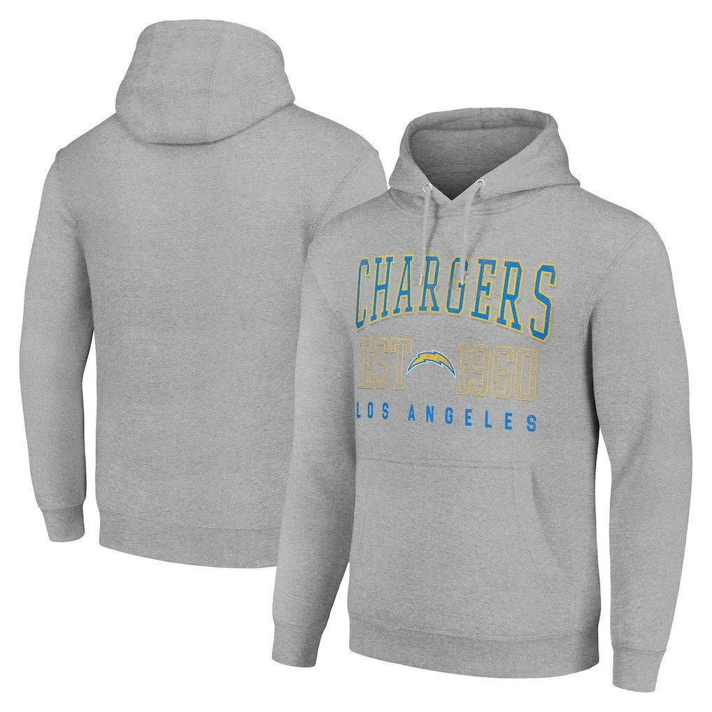 Starter Unisex Throwback Logo Pullover Hoodie - Los Angeles Chargers Hoodies