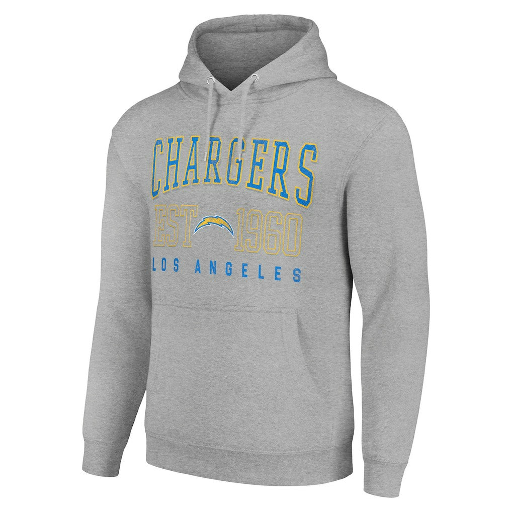 Starter Unisex Throwback Logo Pullover Hoodie - Los Angeles Chargers Hoodies