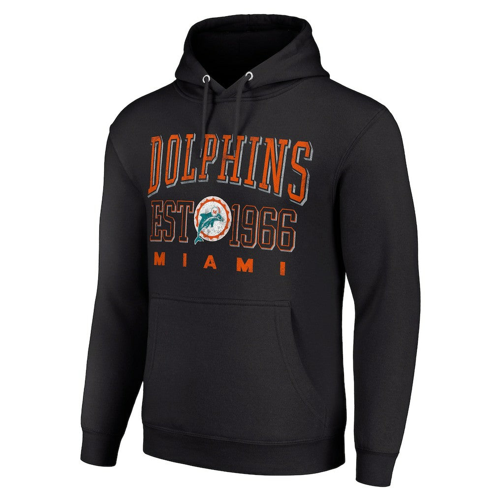 Starter Unisex Throwback Logo Pullover Hoodie - Miami Dolphins Hoodies