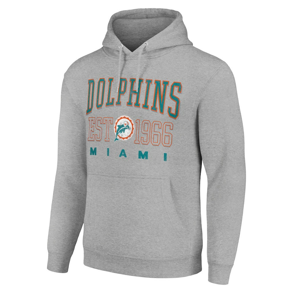 Starter Unisex Throwback Logo Pullover Hoodie - Miami Dolphins Hoodies