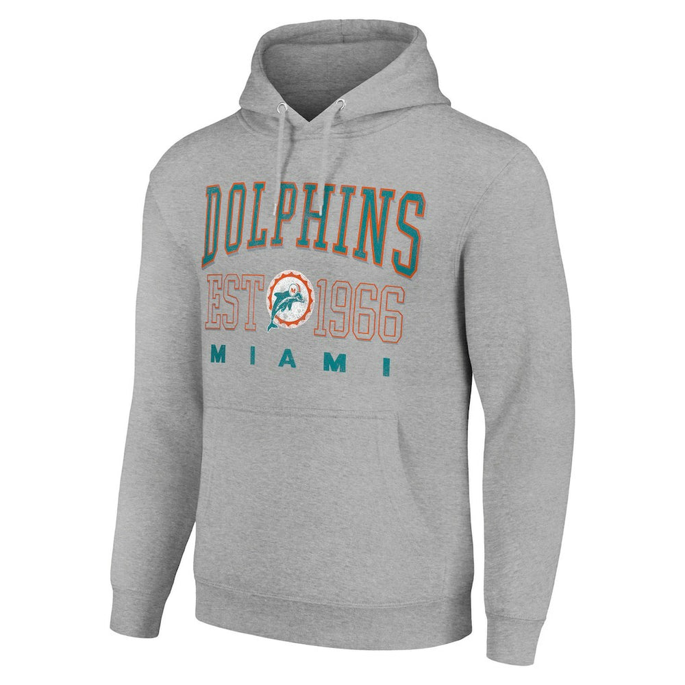 Starter Unisex Throwback Logo Pullover Hoodie - Miami Dolphins Hoodies
