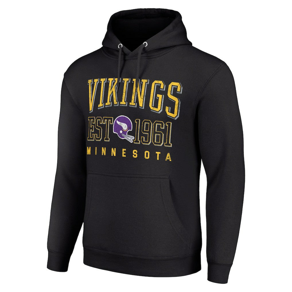 Starter Unisex Throwback Logo Pullover Hoodie - Minnesota Vikings Hoodies