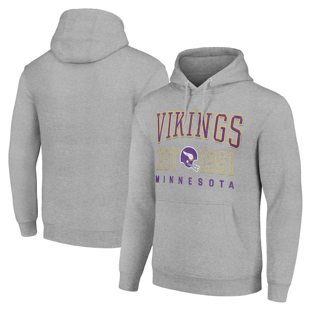 Starter Unisex Throwback Logo Pullover Hoodie - Minnesota Vikings Hoodies